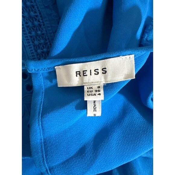 Reiss Bexley Fabric Intere Blouse Size 4 - Picture 3 of 3